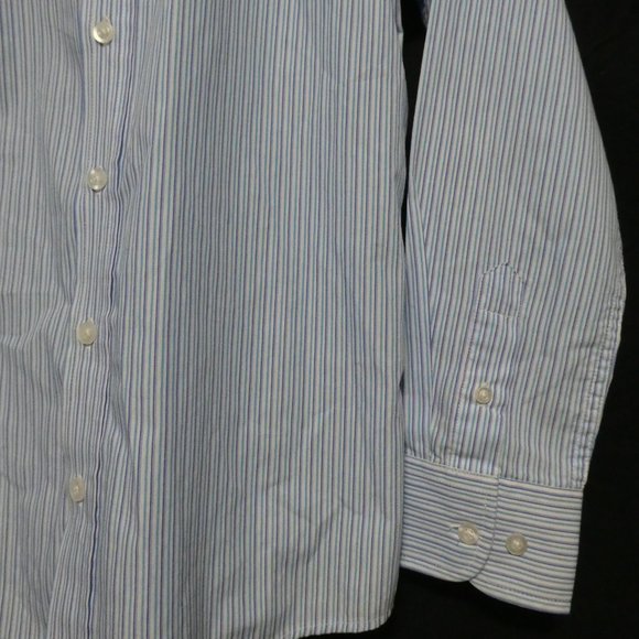 ANDREW FEZZA, size 12, striped button down dress shirt, GUC - Picture 8 of 16